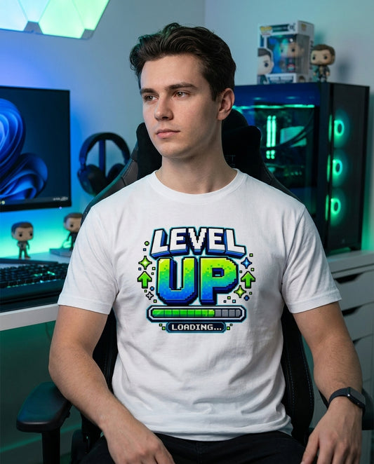 Level Up Gaming Graphic Unisex T-Shirt – Black
